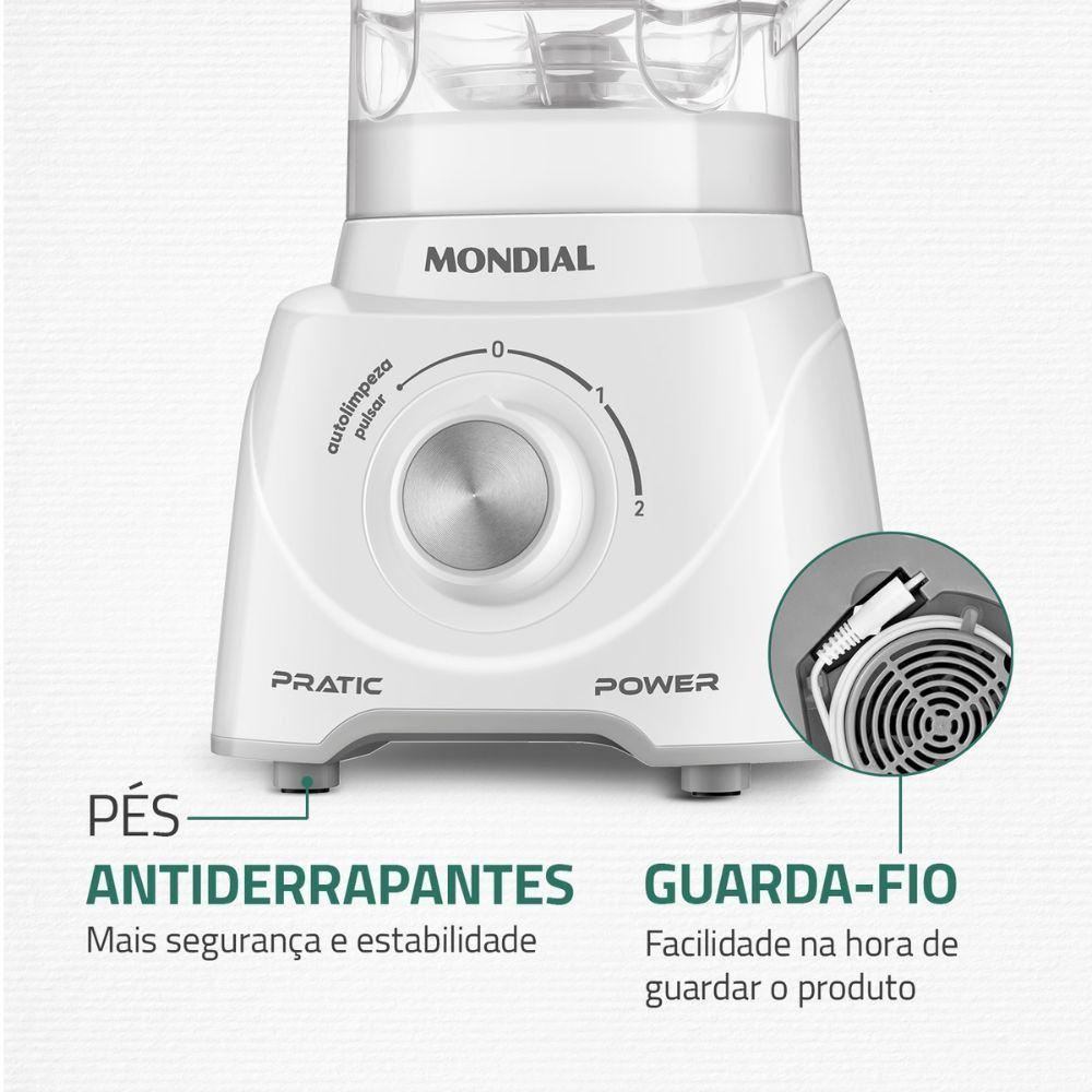 Miniatura Liquidificador Mondial Branco 110V L-97-W