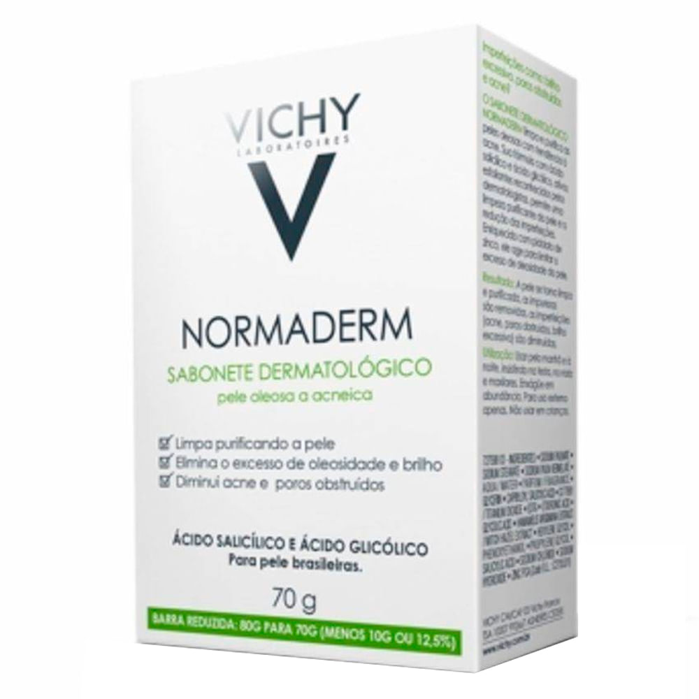 Miniatura Sabonete Dermatológico Facial Vichy - Normaderm 70g