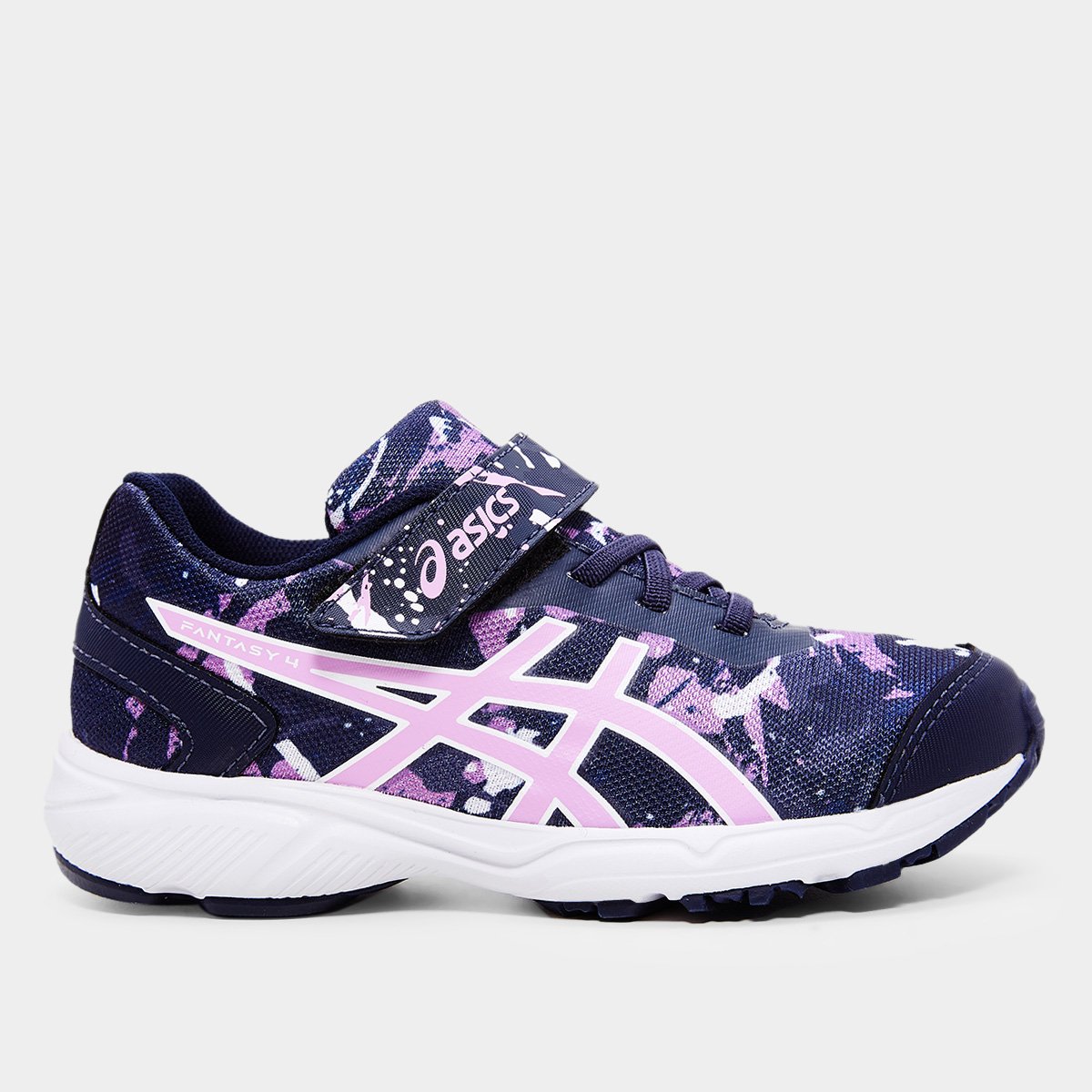 Miniatura Tênis Infantil Asics Fantasy 4 Ps Marinho+Branco - 26