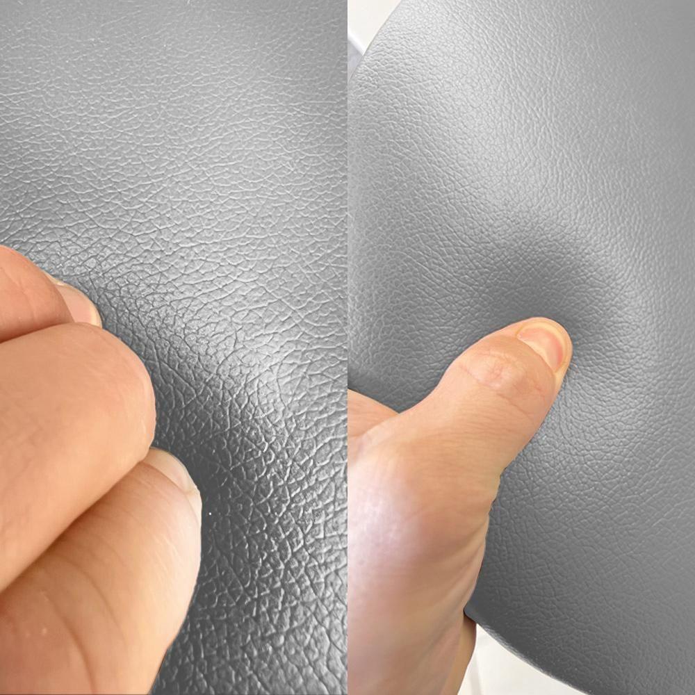 Assento Redondo Banqueta Cadeira Corino Cinza 39 Cm