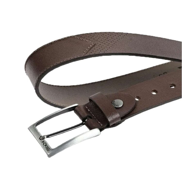 Miniatura Cinto Ferracini De Couro Masculino - TABACO