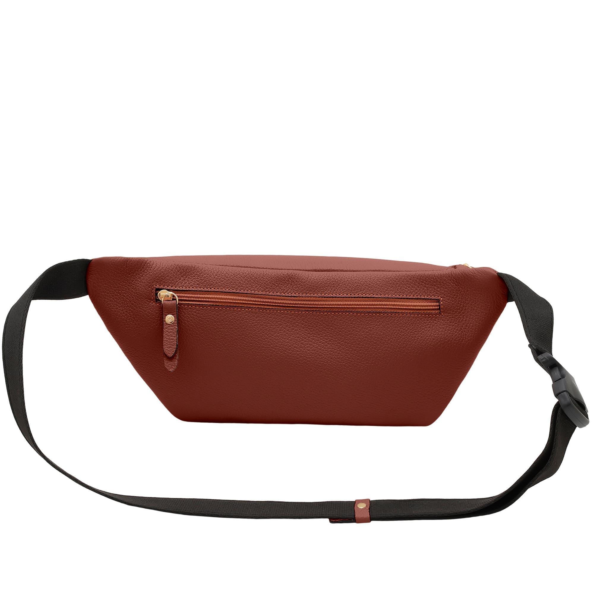 Miniatura Pochete Feminina De Couro Bovino Mariart Begônia