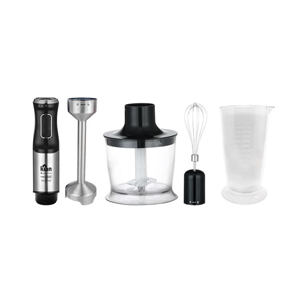 Miniatura Mixer Kian 3 Em 1 Turbo 1000W Preto E Inox 110V