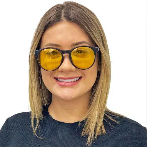 Miniatura Óculos Troca Lentes Feminino Masculino Redondo 3 Em 1 Lente