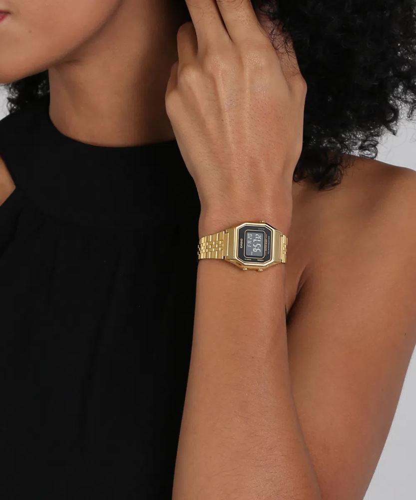 Miniatura Relógio Casio Vintage LA680WGA1BDF Dourado Feminino