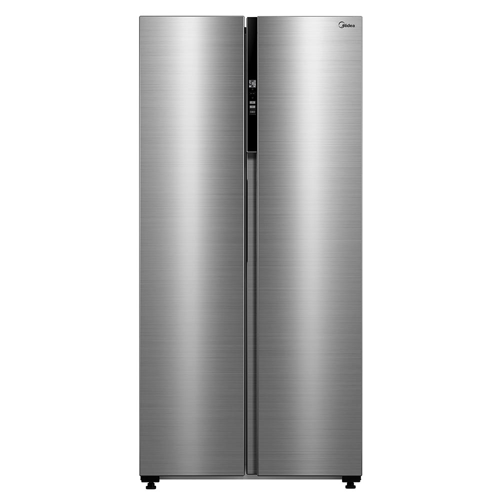 Miniatura Refrigerador Side By Side Midea de 02 Portas Inverter com 442 Litros Inox Claro - MDRS598FGA041
