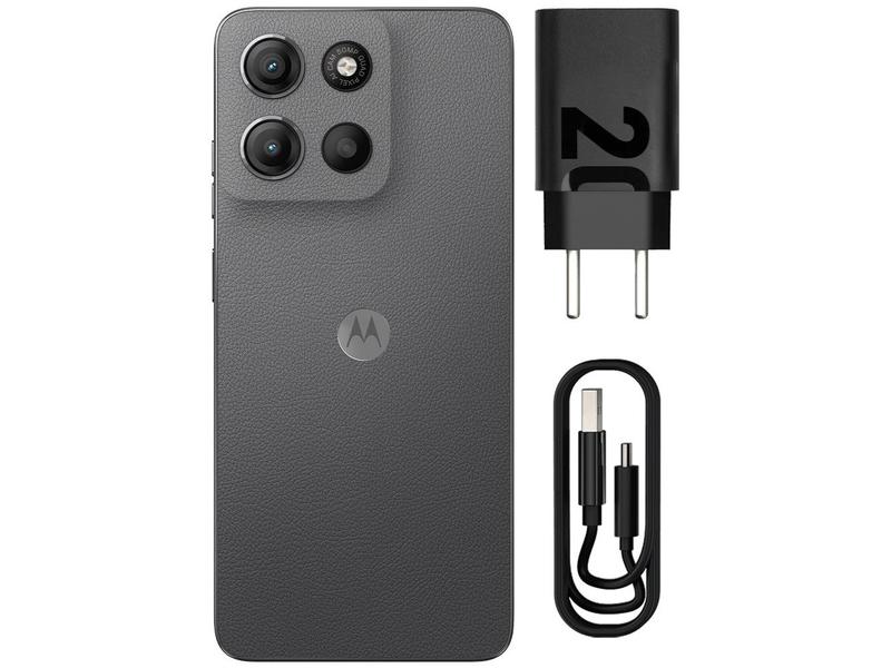 Smartphone Motorola Moto G15 256GB Grafite 4G 4GB RAM 6,7" Câm. Dupla Selfie 8MP