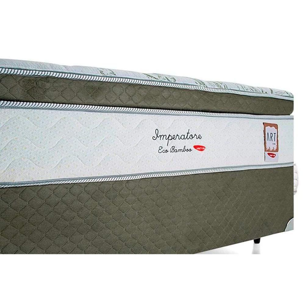 Colchão Casal Molas Visco Ensacadas Masterpocket Imperatore Eco Bamboo Euro Pillow (138x188x34) - Herval