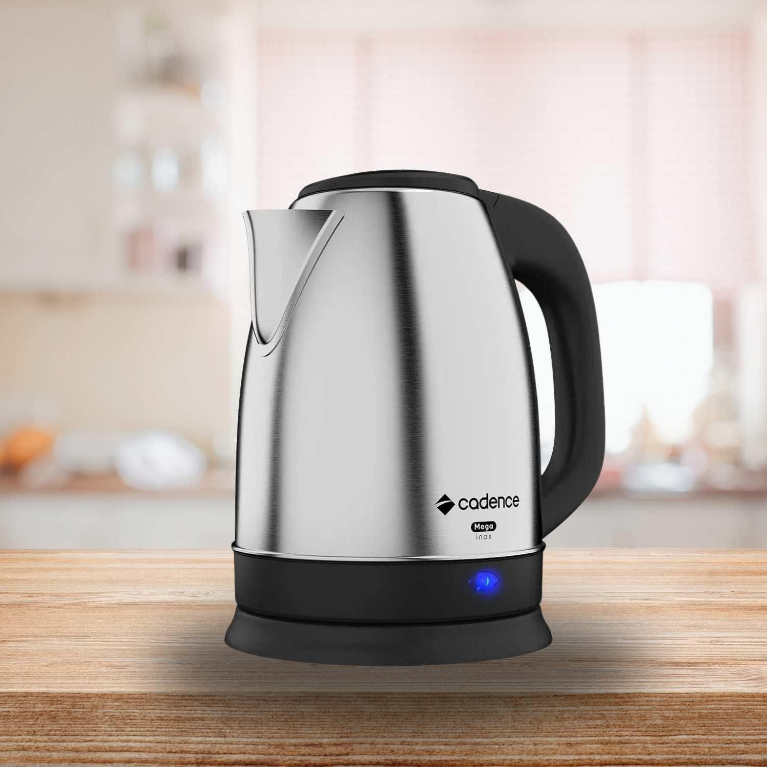 Miniatura Chaleira Elétrica Automática Inox 1,9L 110V/220V Água Café