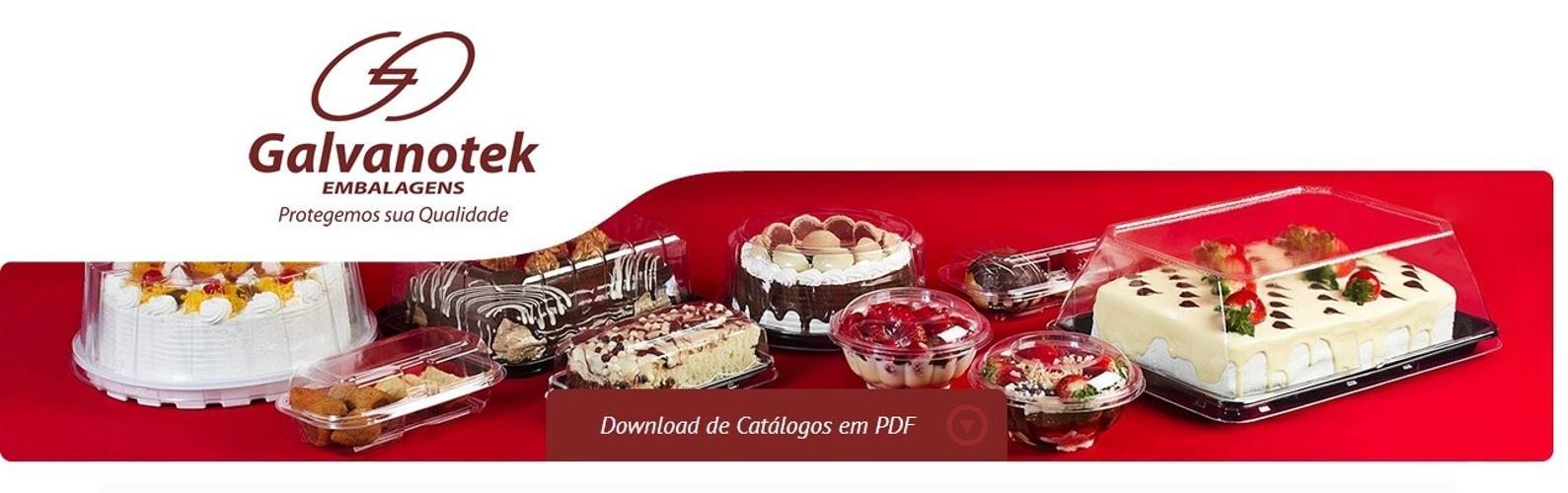 Miniatura Embalagem- Mini Torta Retangular 300G Galvanotek G-62M C/150