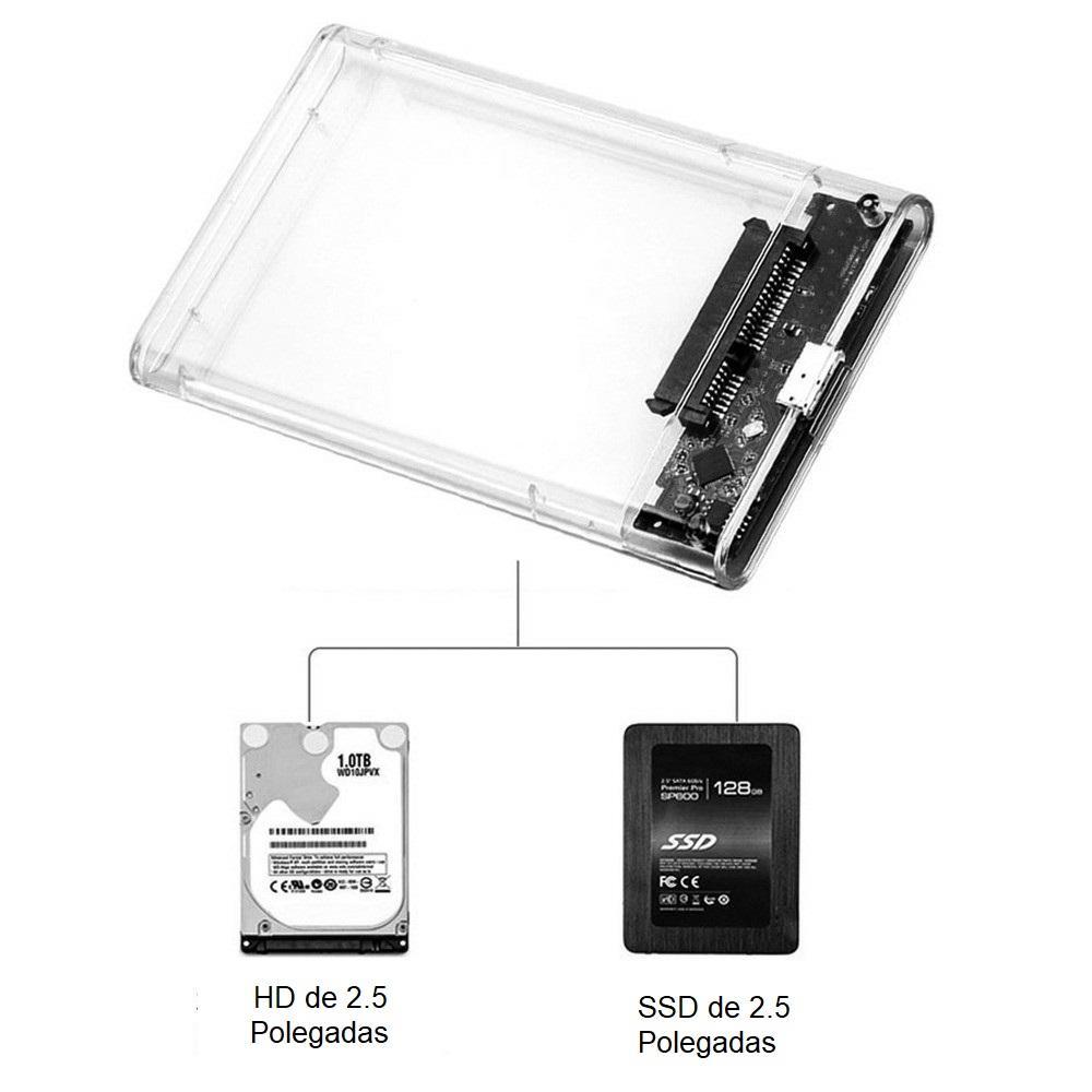 Miniatura Case Usb 3.0 Para Hd Ssd Externo De Notebook