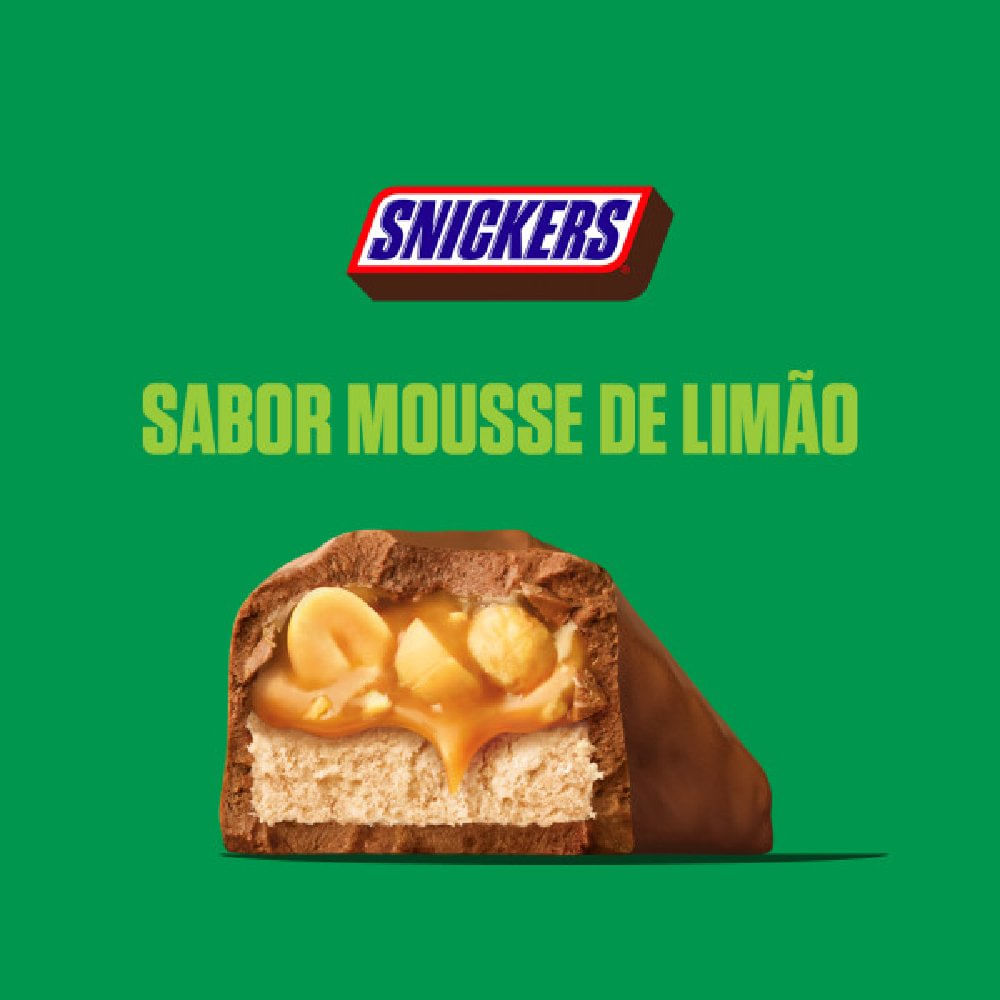 Miniatura Chocolate Snickers Mousse De Limão 42g