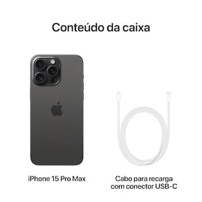 Apple iPhone 15 Pro Max 1TB - Titânio Preto