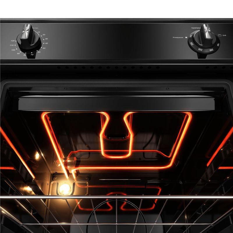 Forno de Embutir a Gás Consul 78L Preto com Grill COA84CE Bivolt
