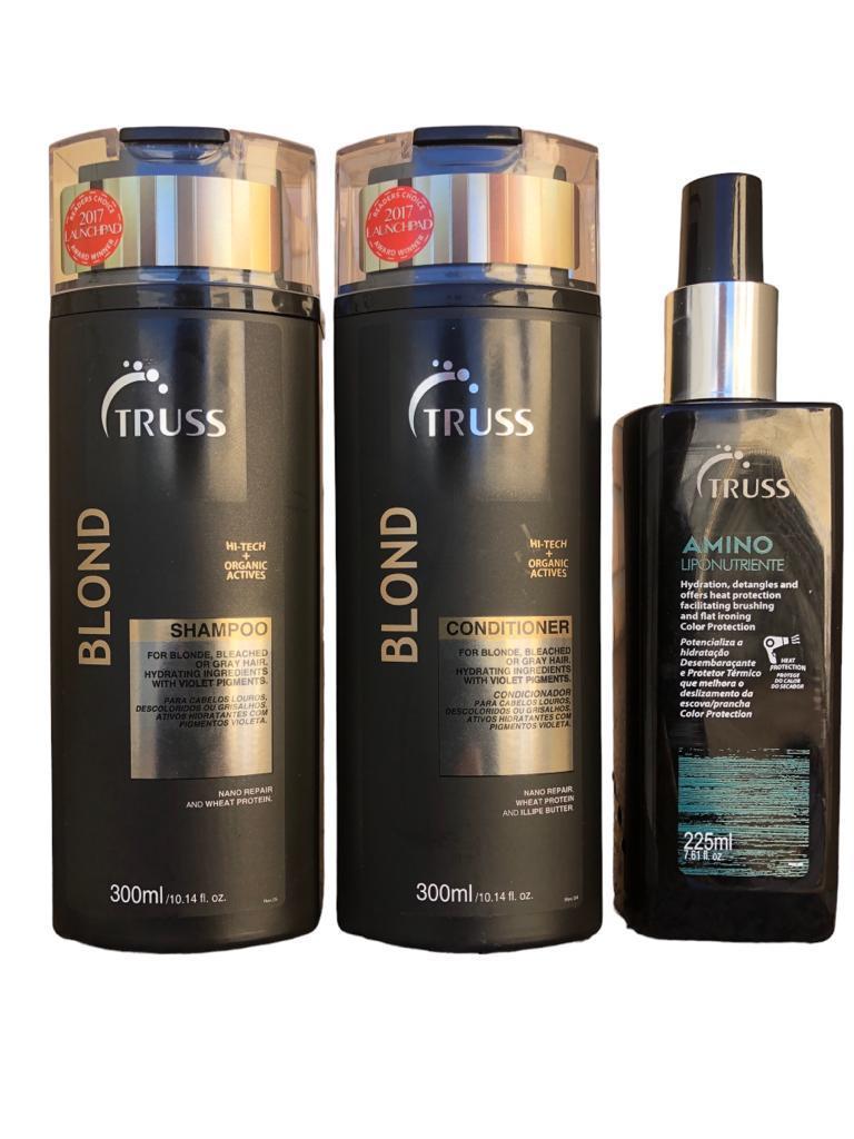 Miniatura Truss Blond Shampoo E Condicionador 300Ml + Amino 225Ml