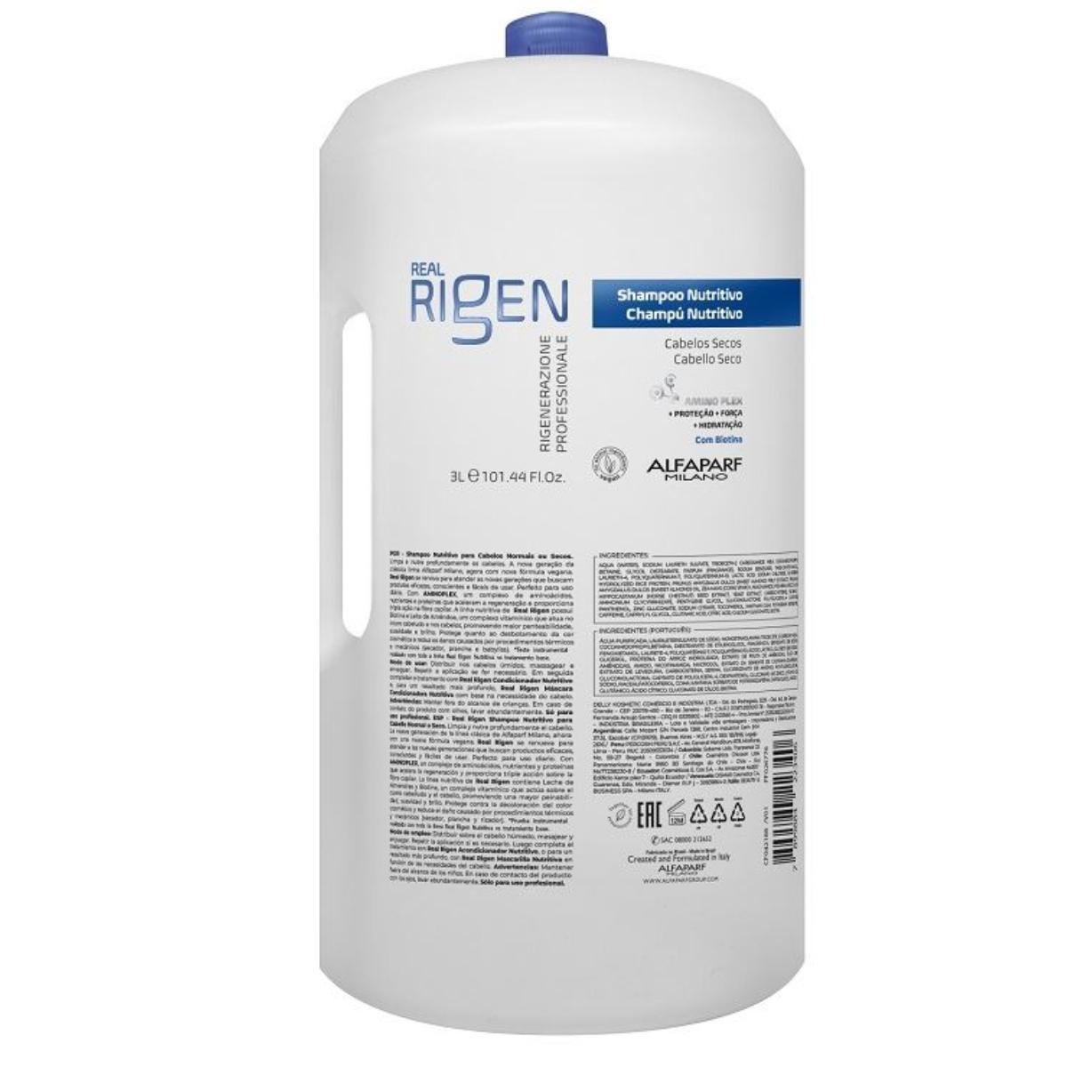 Miniatura Shampoo Nutritivo Real Rigen Alfaparf 3 Litros