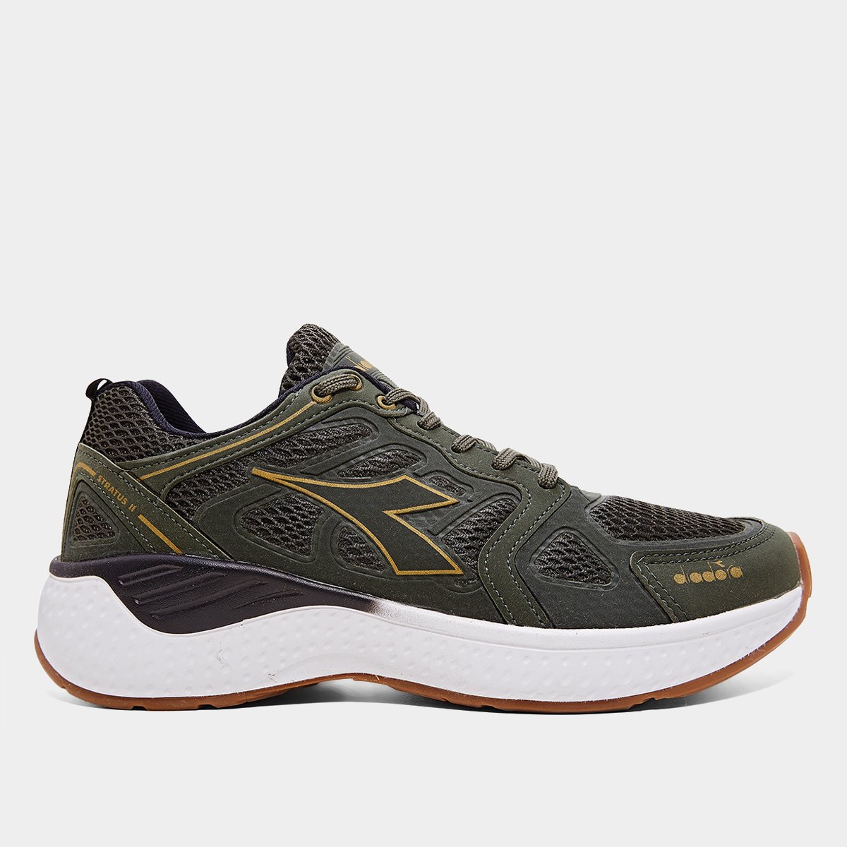 Miniatura Tênis Diadora Stratus II Verde Militar+Preto - 41
