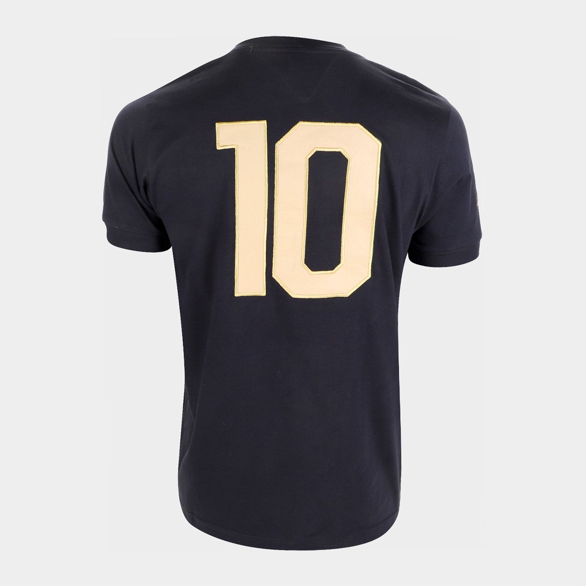 Miniatura Camisa Santos Pelé Athleta Comemorativa 1000 Gols Masculina Preto - EGG