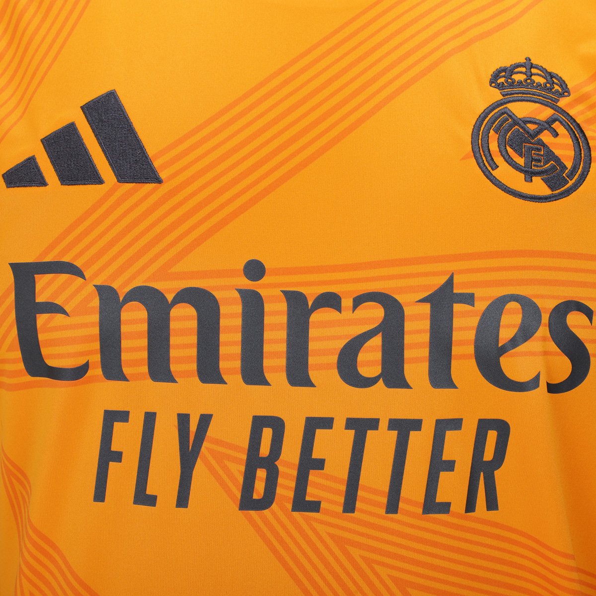 Miniatura Camisa Real Madrid Away 24/25 s/n° Torcedor Adidas Masculina Laranja - EGG