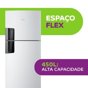 Miniatura Geladeira Consul CRM56HB Frost Free Duplex com Painel Eletrônico Externo e Espaço Flex 450L - Branca 110v