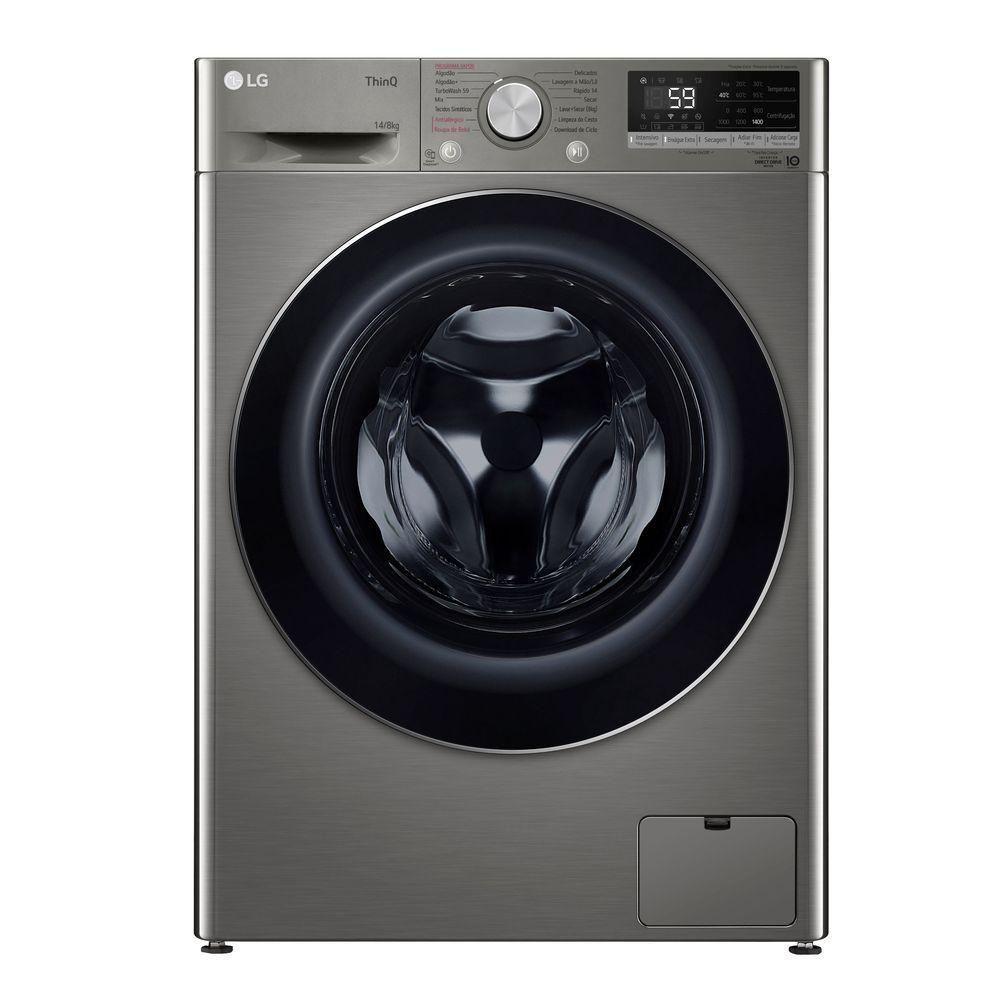 Miniatura Lava E Seca LG Smart 14Kg VC4 Wi-fi E Inteligência Artificial Inox 220V