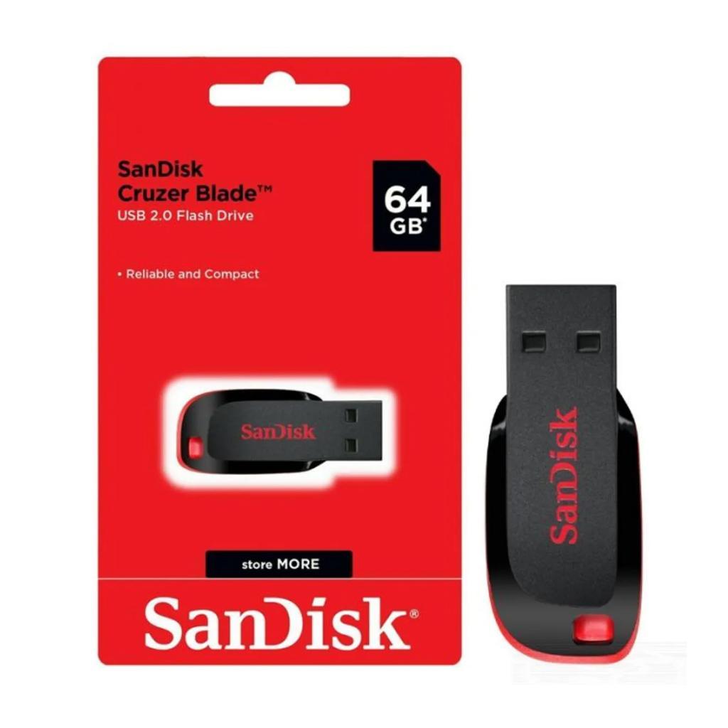 Miniatura Pen Drive Sandisk 64 Gb