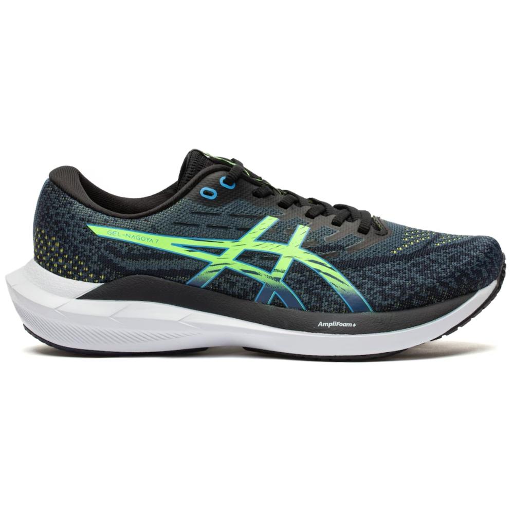 Miniatura Tênis Asics Gel-Nagoya 7 Masculino AZUL/VERDE - 39
