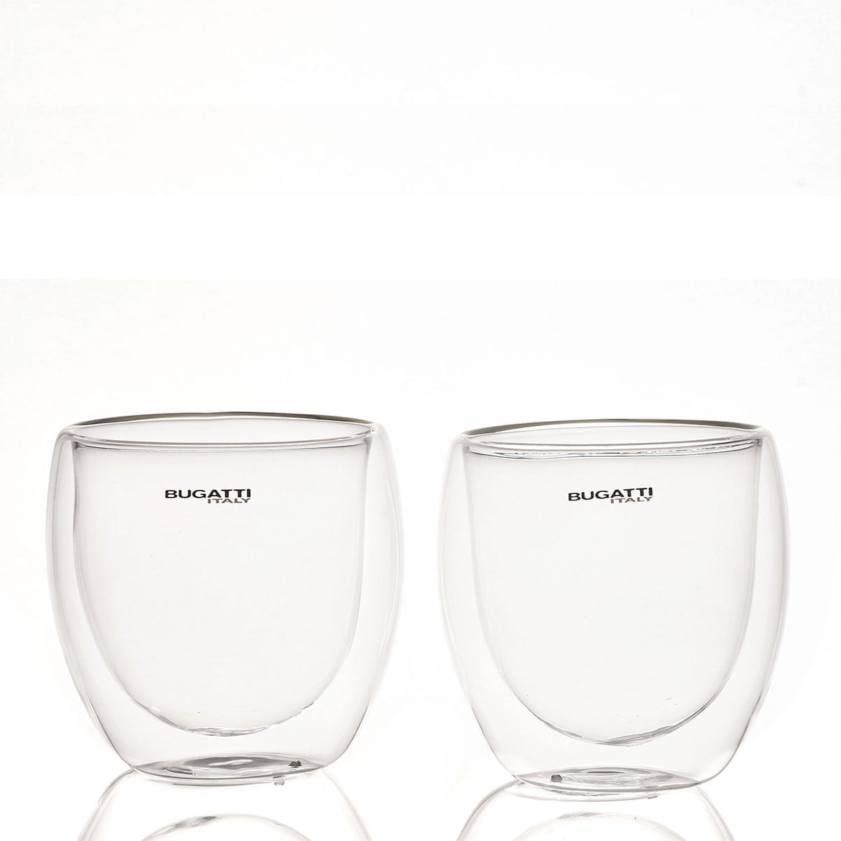 Conjunto 2 Copos de Café de Parede Dupla sem Alça - 250ml - Bugatti