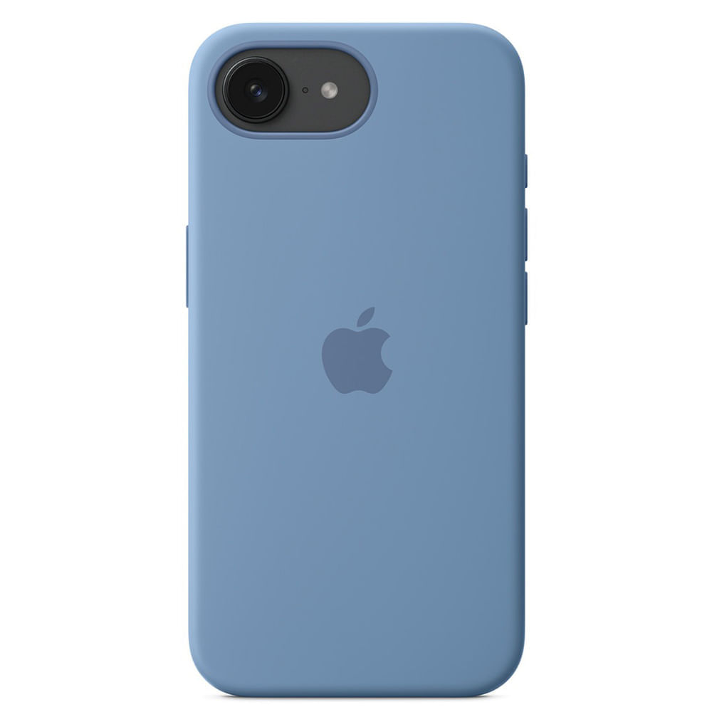 Miniatura Capa para iPhone 16e de Silicone Azul-inverno - Apple - MD3Q4ZM/A