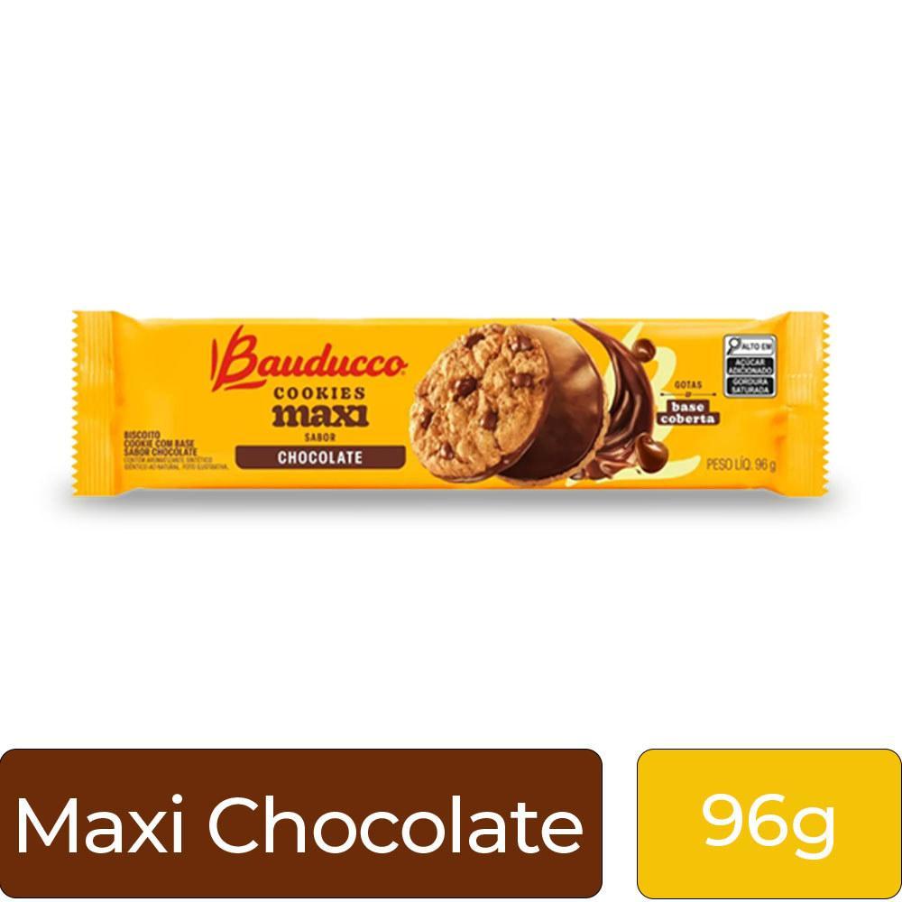 Miniatura Biscoito Cookies Bauducco Maxi Chocolate 96G