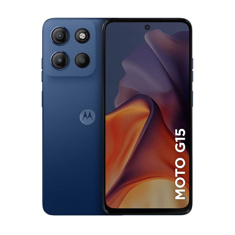 Miniatura Smartphone Motorola Moto G15 128GB - Azul Escuro, 12GB (4GB RAM + 8GB RAM Boost), Câmera 50MP, Selfie 8MP e Tela 6,7"