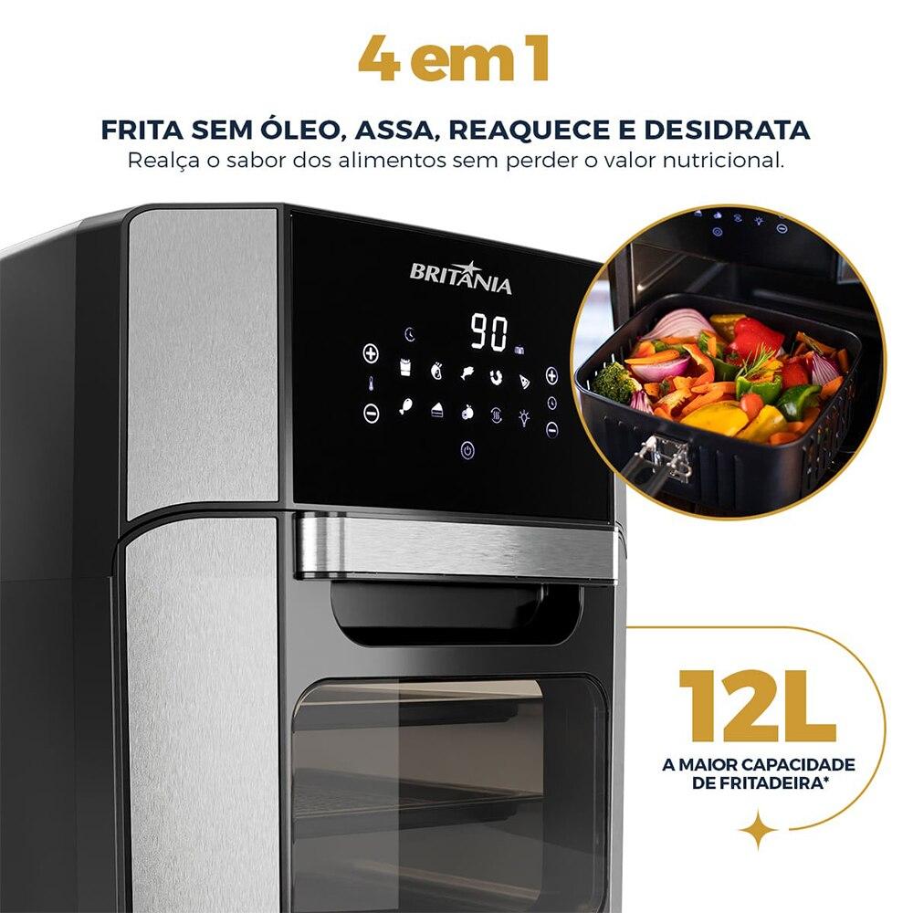 Miniatura Air Fryer Britânia BFR2100P, 12 Litros 220 Volts