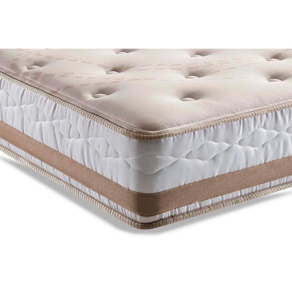 Miniatura Cama Box King: Colchão Molas Herval Maxspring Spain + Base Crc Courano White(193X203)