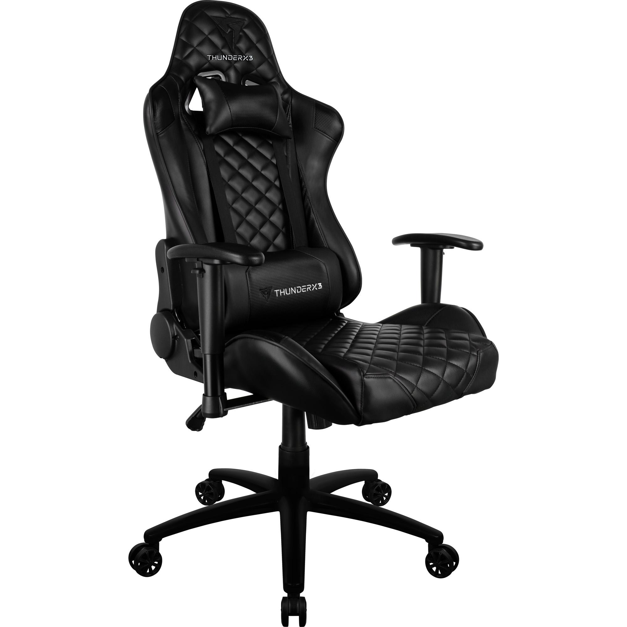 Miniatura Cadeira Gamer Profissional TGC12 Preta THUNDERX3