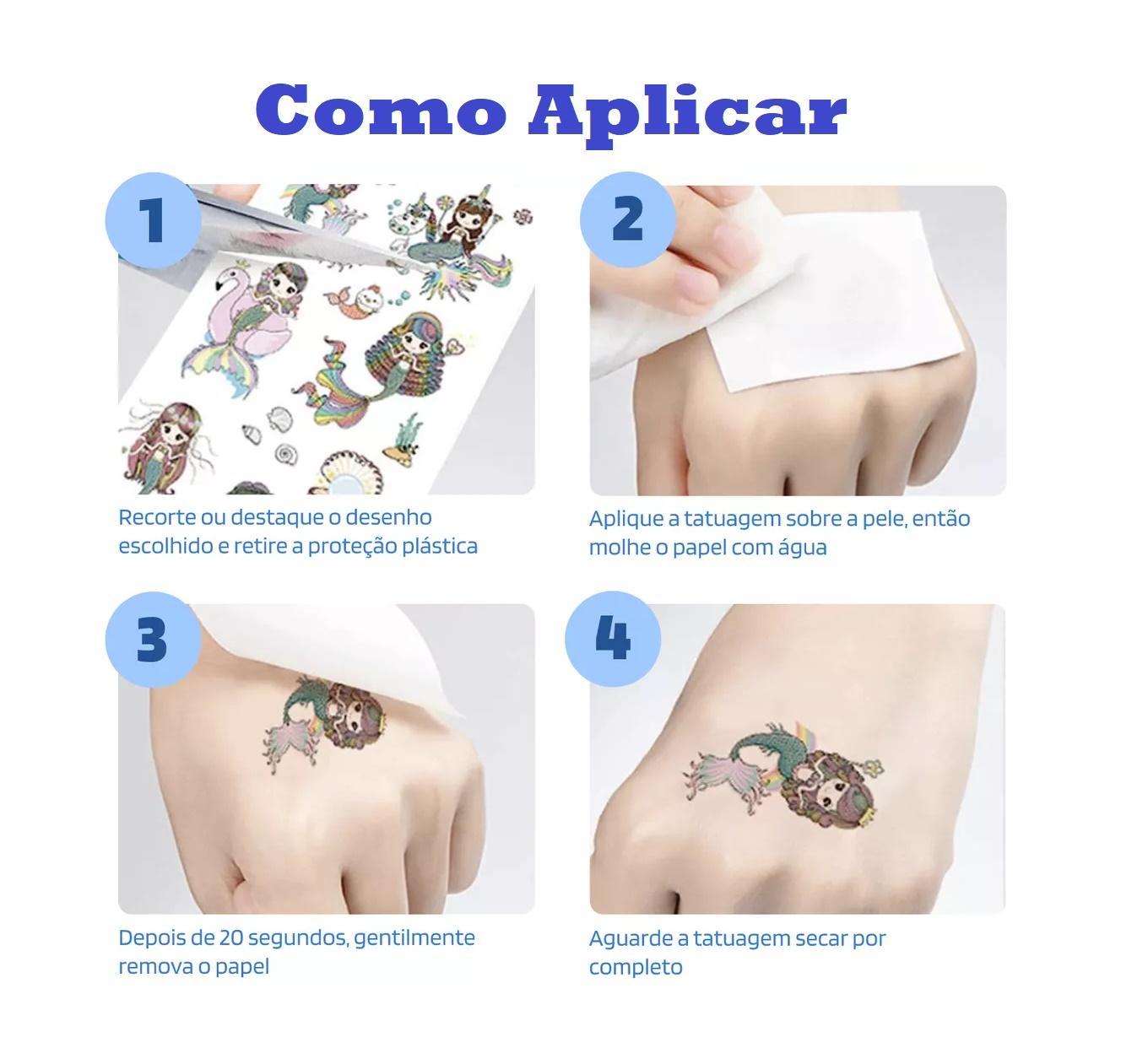 Miniatura Tatuagem Temporária Mão De Fatima Olho Modelo 9X6Cm