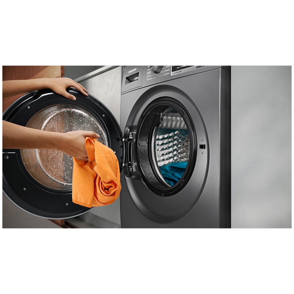 Miniatura Lava e Seca Brastemp 10kg/6kg Titanium Água Quente com Smart Sensor, Tira Manchas Pro e Motor Inverter - BNC10AS 110