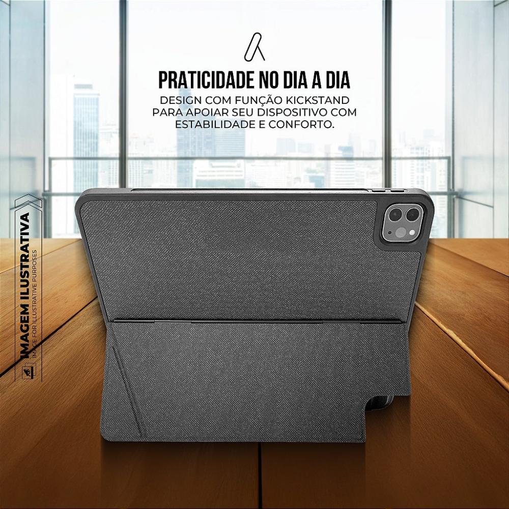 Miniatura Capa para iPad de 10.9" e 11" com Teclado Touchpad, suporte