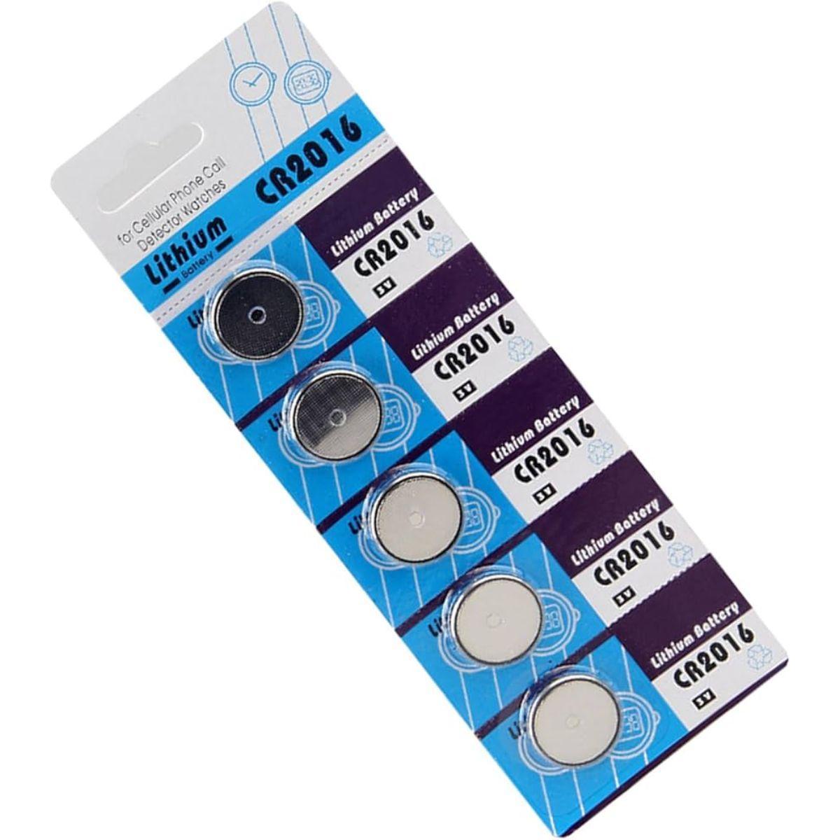 Miniatura Cartela De Bateria Lithium Cr2016 3V Para Relógios Celulares