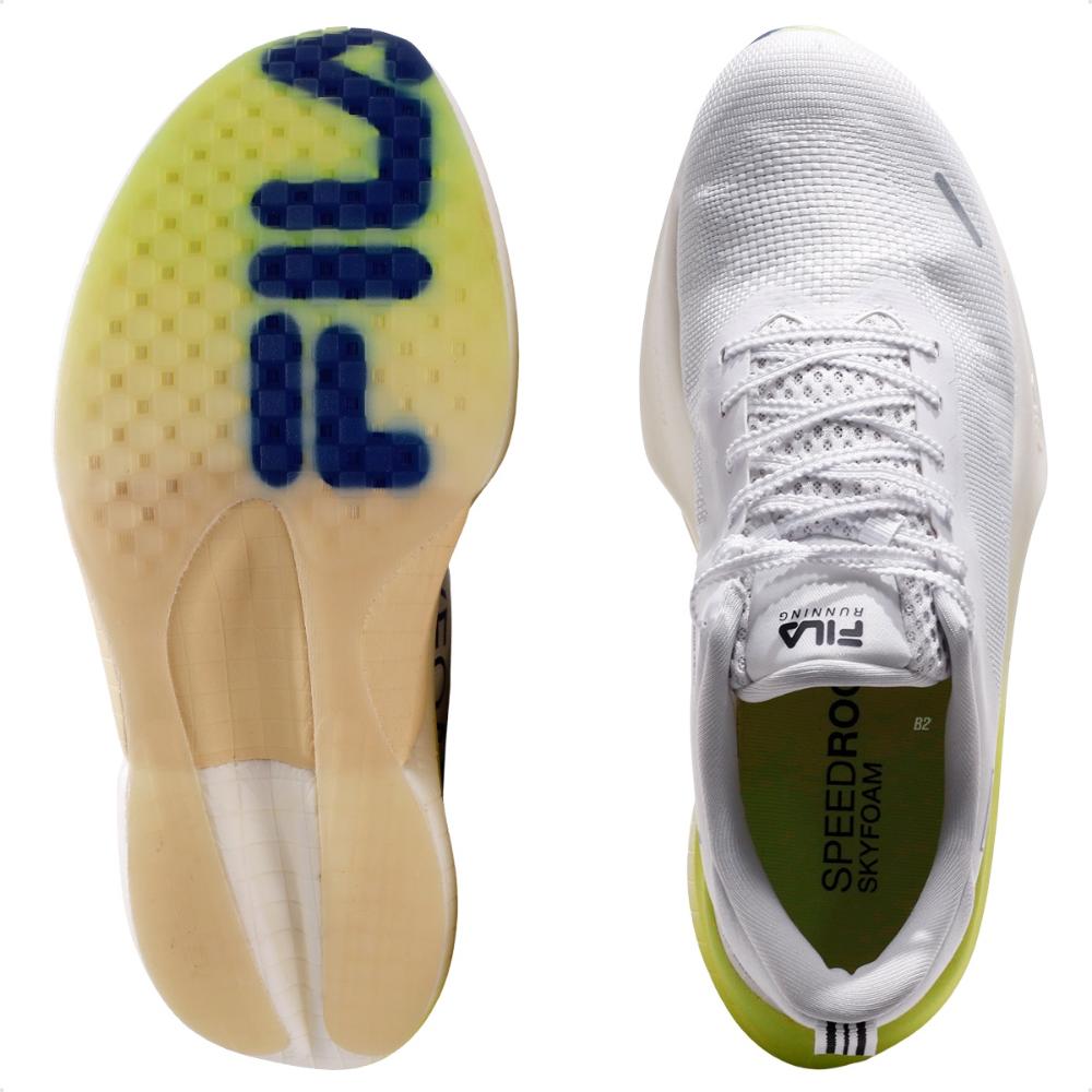 Miniatura Tênis Fila Speedrocker Skyfoam Feminino Branco / Amarelo Neon - 34