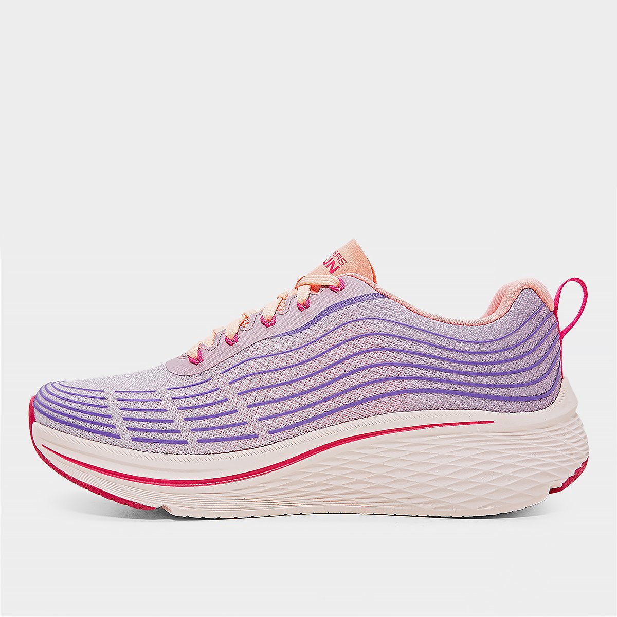 Miniatura Tênis Skechers Max Cushioning ELITE 2.0 - AL Feminino Lilás+Rosa - 34