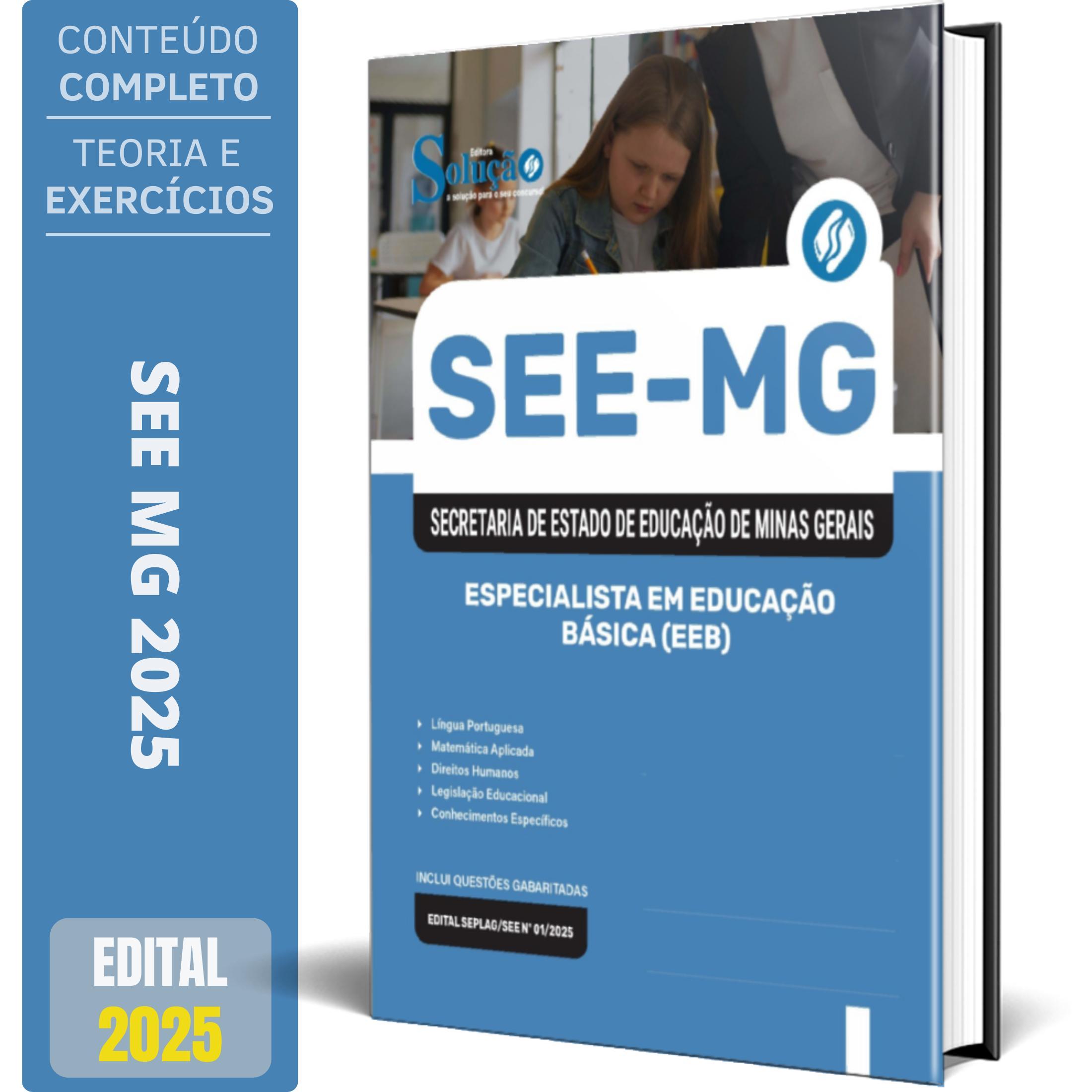 Miniatura Apostila See-Mg 2025 Especialista Em Educação Básica (Eeb)