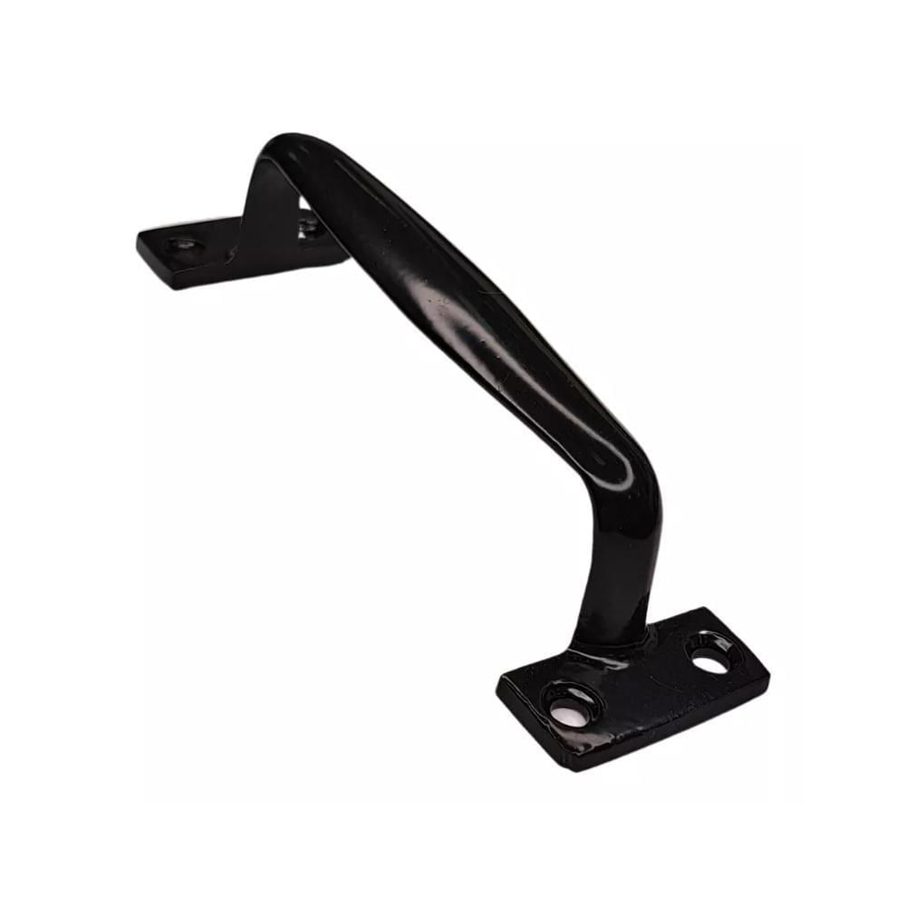 Miniatura Puxador Tipo Alça De Aço Porta Armário Gaveta 130Mm Preto