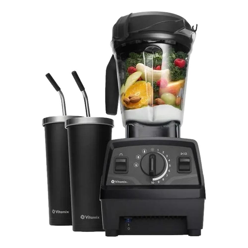 Miniatura Vitamix E-520 Liquidificador Com 2 Copos E Canudos Cor Preto