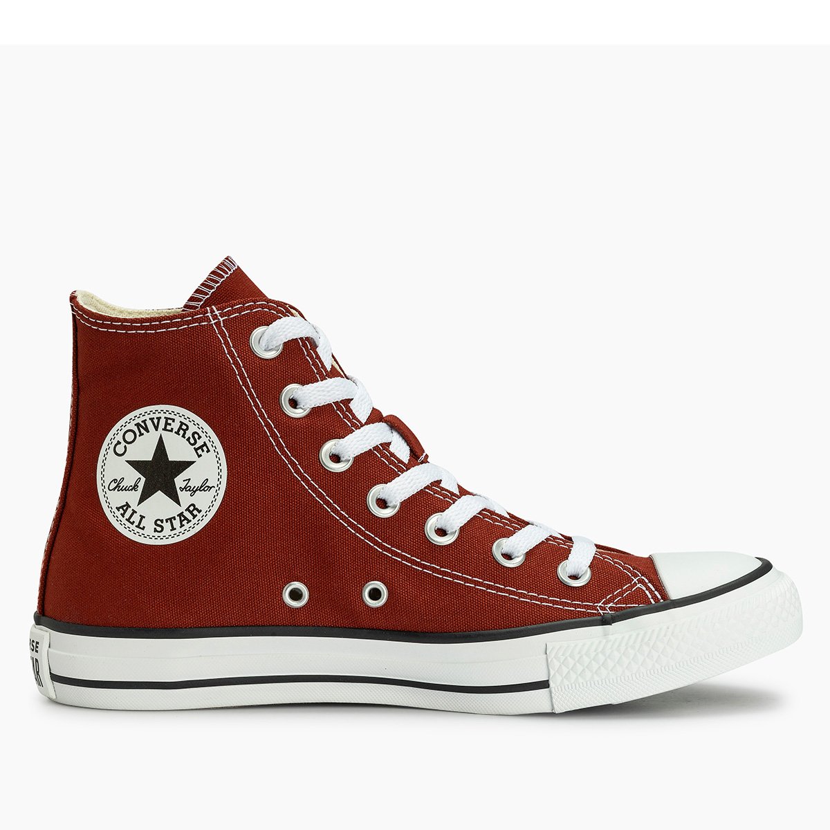 Miniatura Tênis Converse All Star Chuck Taylor Cano Alto Vermelho Escuro - 35