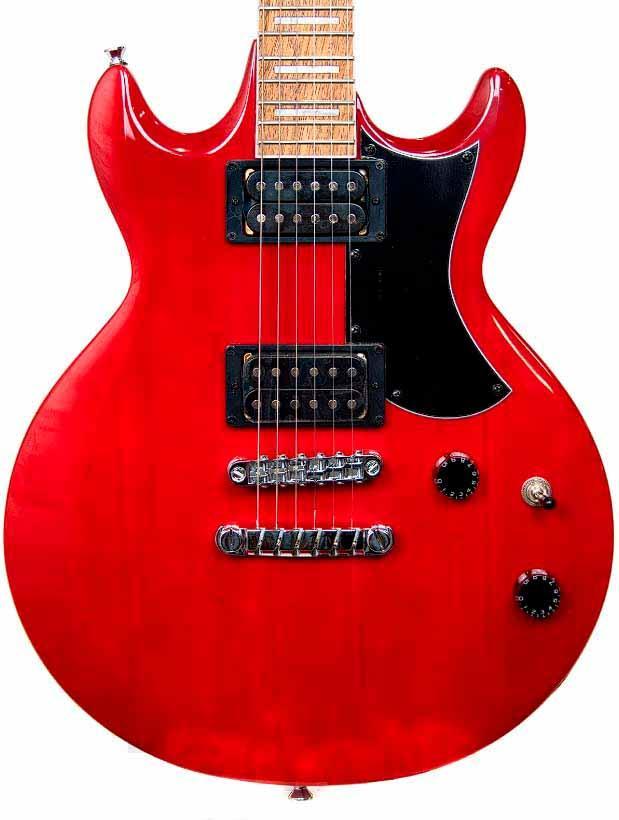 Miniatura Guitarra Ibanez Gio Gax30 Transparent Cherry Escala Jatobá