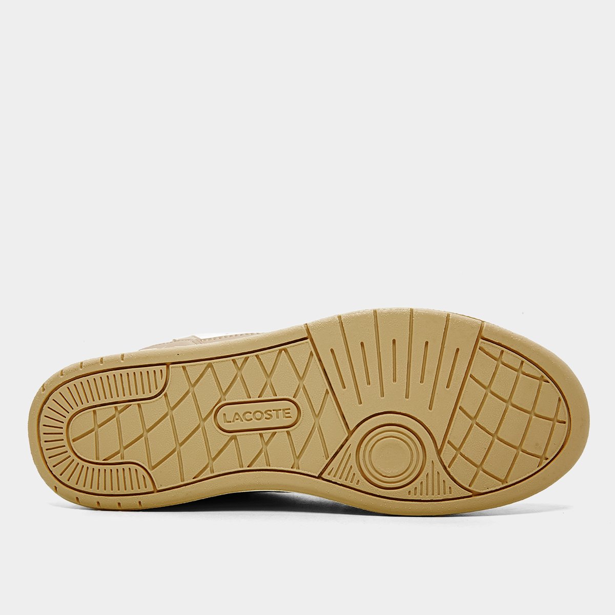 Miniatura Tênis Couro Lacoste T-Clip Set Masculino Bege - 38