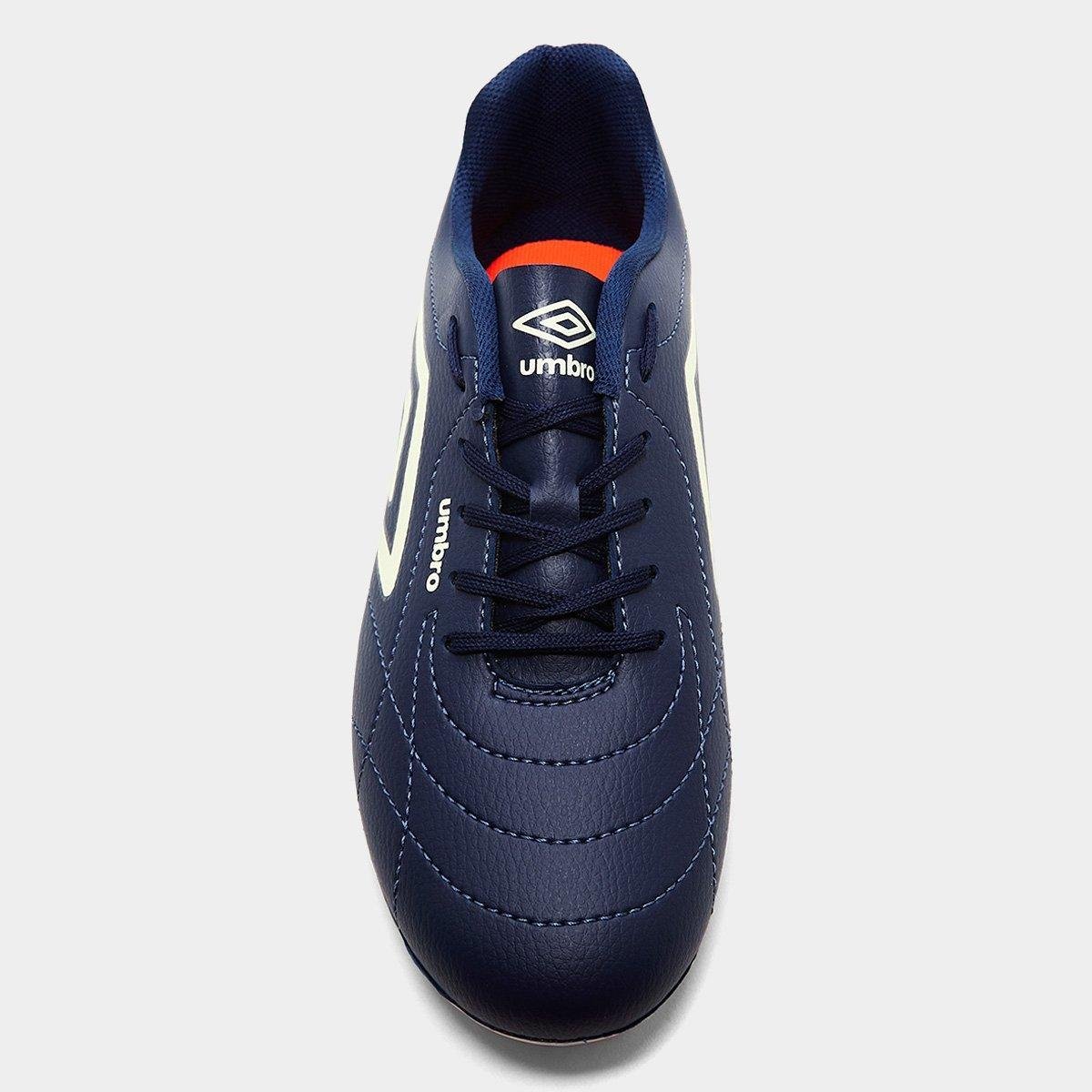 Miniatura Chuteira Campo Umbro Class Footballer Unissex Marinho+Verde - 37
