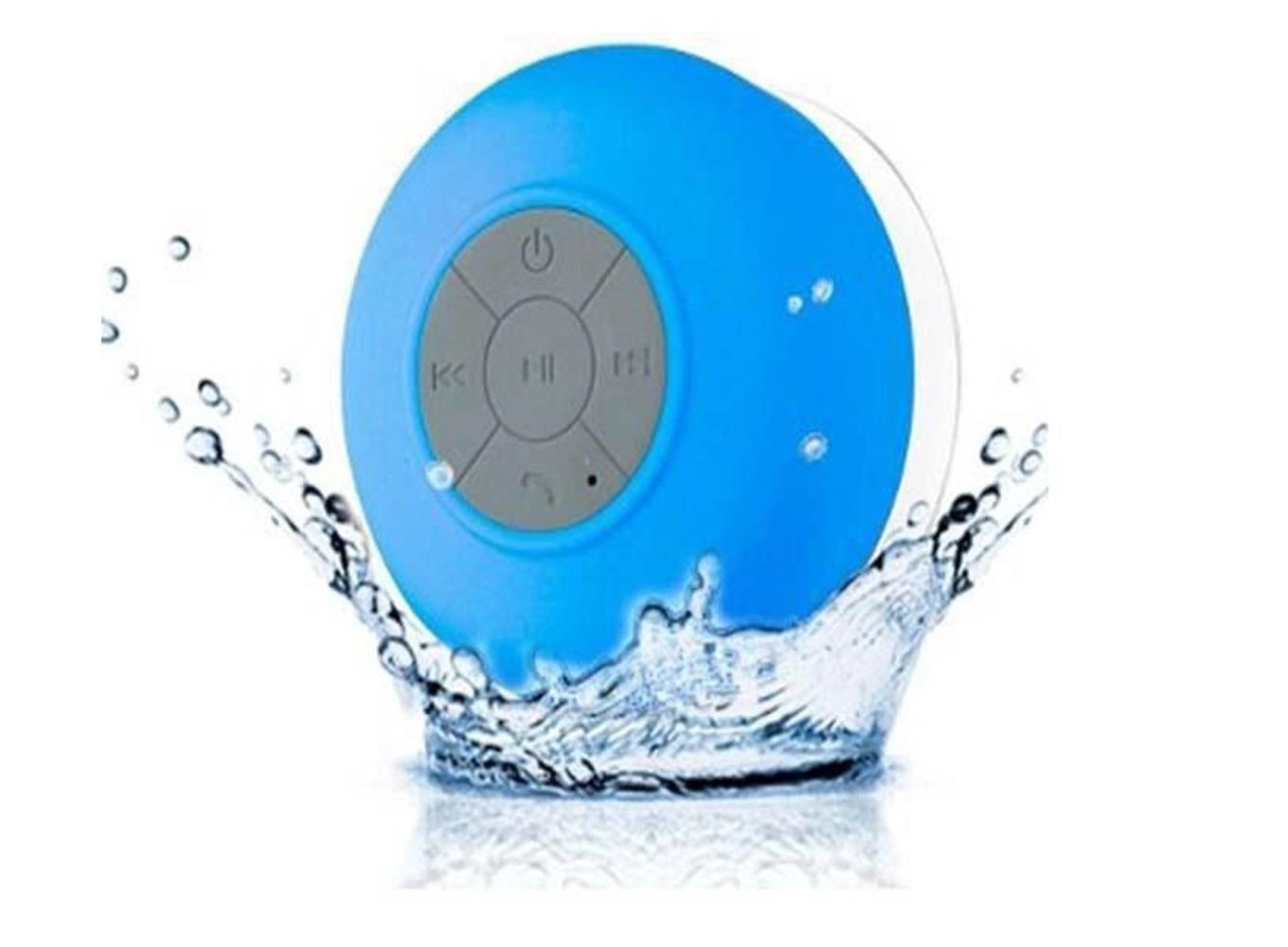 Miniatura Caixa Som Banheiro Prova Dágua Bluetooth - Azul