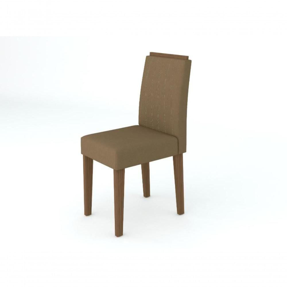 Miniatura Conjunto 2 Cadeiras Ana Imbuia/veludo Marrom Rose