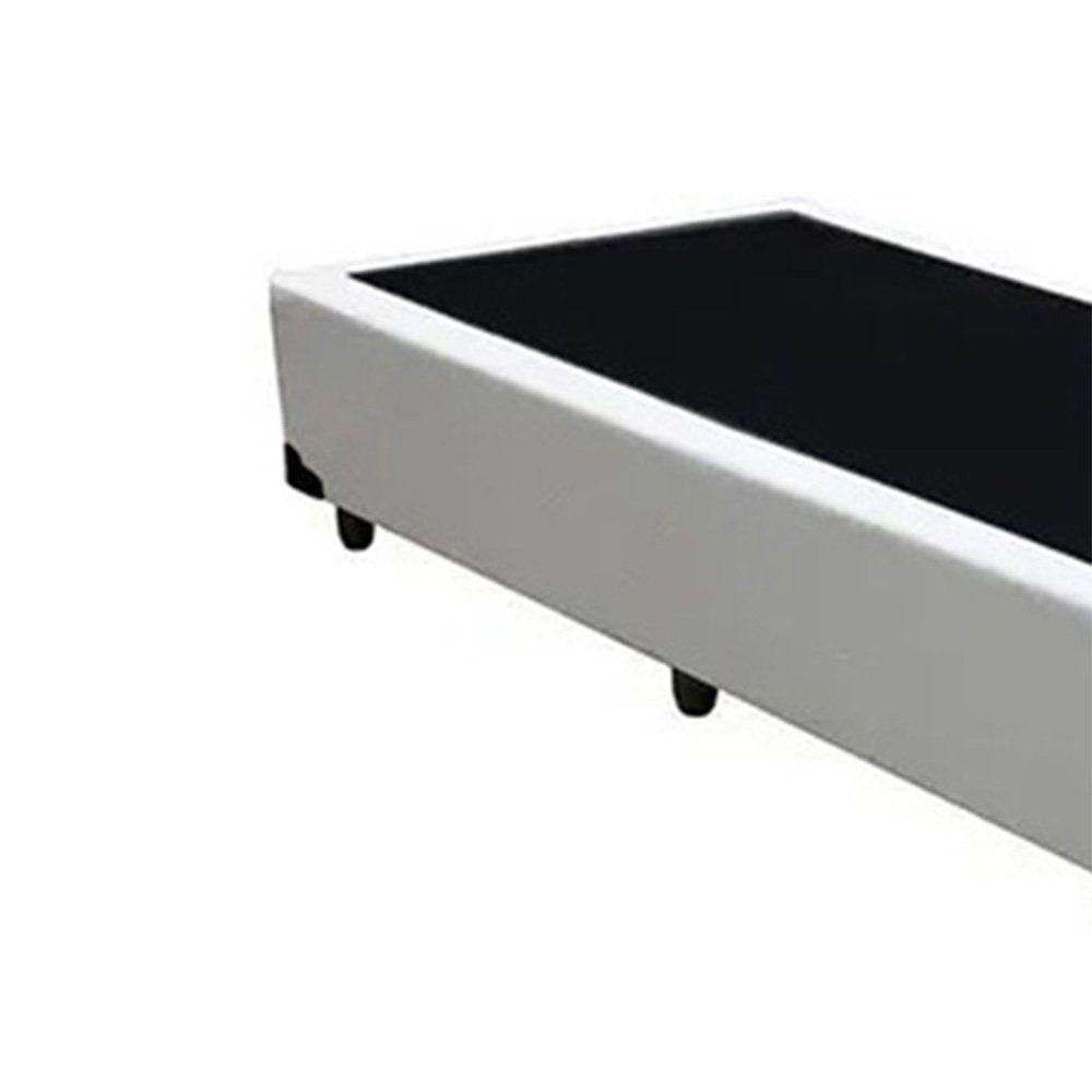 Miniatura Cama Box Solteiro Extremo Reforçado Sintético Xerife Móveis Branco 40x88x188